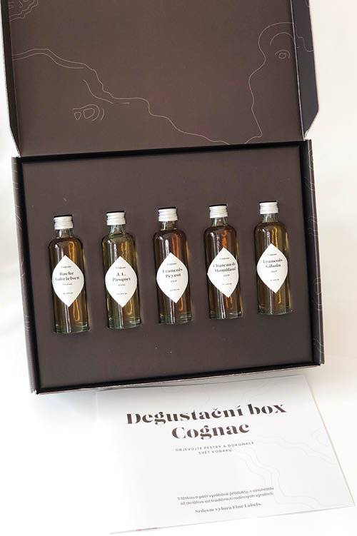 Fine Labels Degustační box ARMAGNAC, 5x0,04l