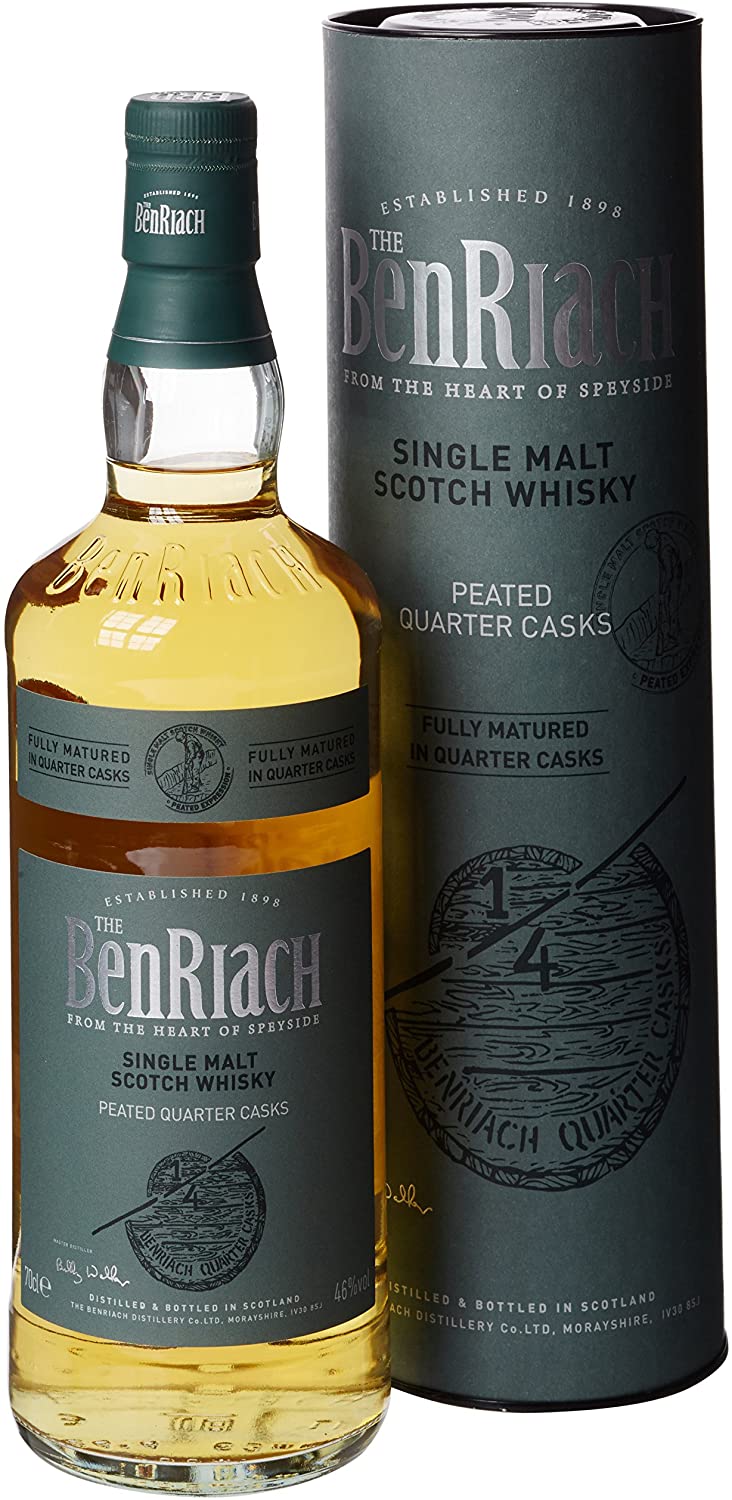 BenRiach Peated Quarter Casks 46% 0,7l (tuba)