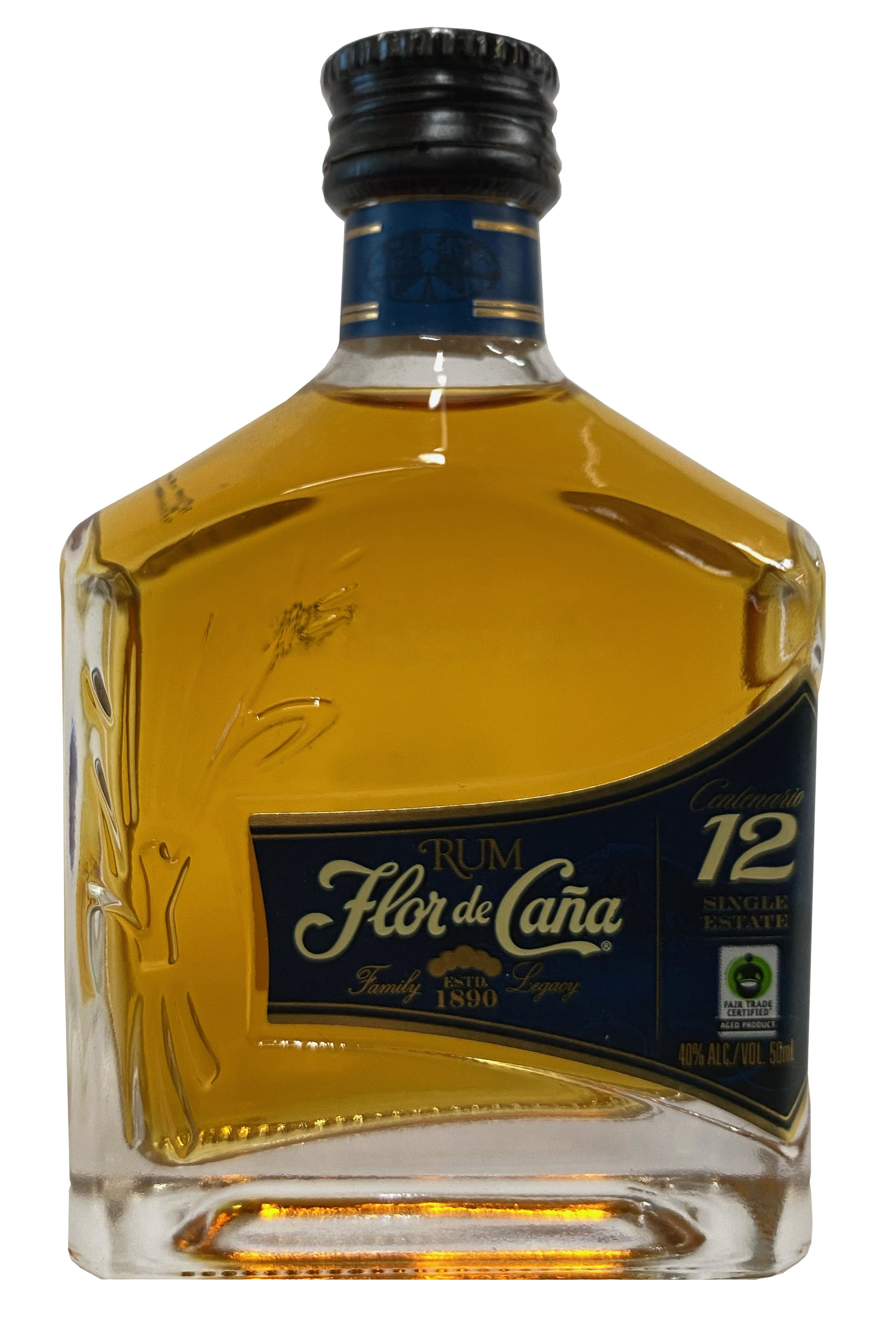 Flor de Caňa 12yo MINI 40% 0,05l (holá láhev)