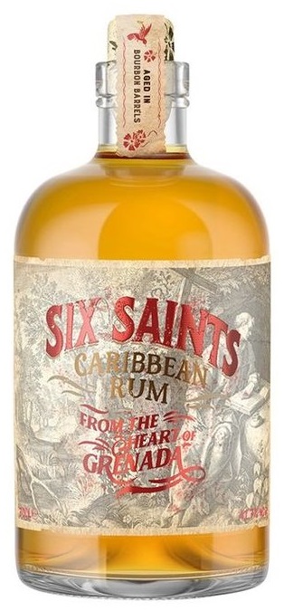 SIX SAINTS CARIBBEAN RUM 41,7% 0,7 l (holá láhev)