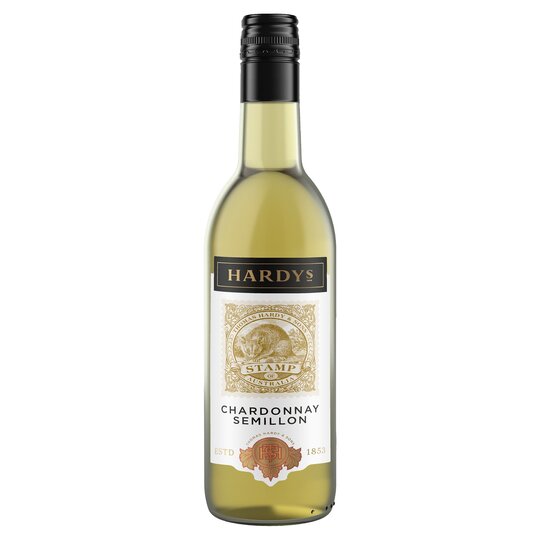 Hardys Stamp Semillon Chardonnay - bílé suché víno 13% 0,1875 l