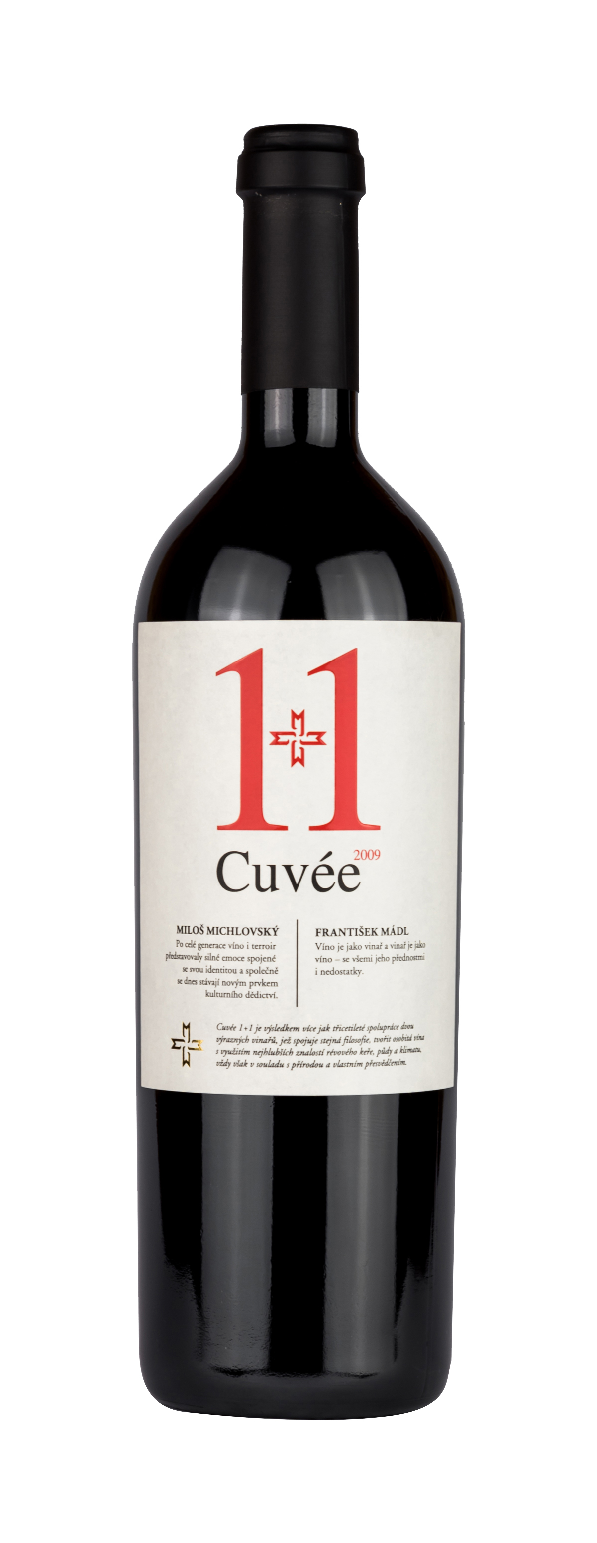 Vinařství Mádl Cuvée 1+1 2009, Rulandské modré-Zweigeltrebe, pozdní sběr, suché, Mádl, 0,75l