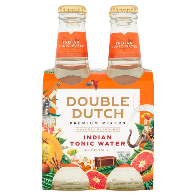 Double Dutch Indian Tonic Water, 4x200ml (4 pack)
