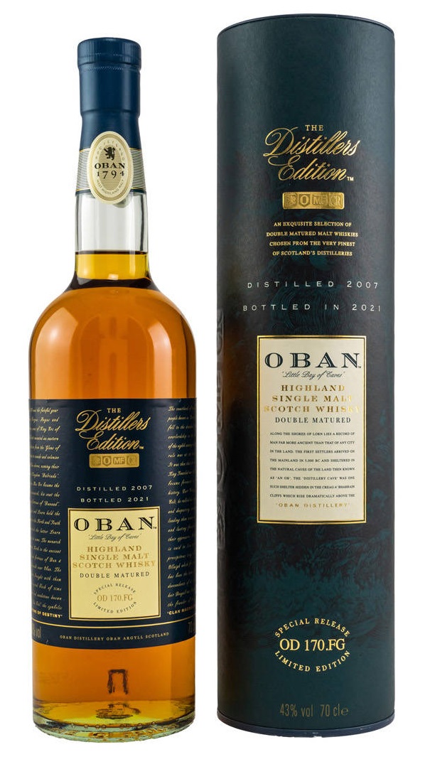 Oban Distillers Edition 2007 - 2021 43% 0,7 l (tuba)