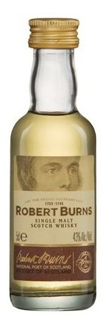 Robert Burns Malt, 43%, 0,05l (holá lahev)