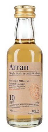 Arran 10 YO, 46%, 0,05l (holá lahev)