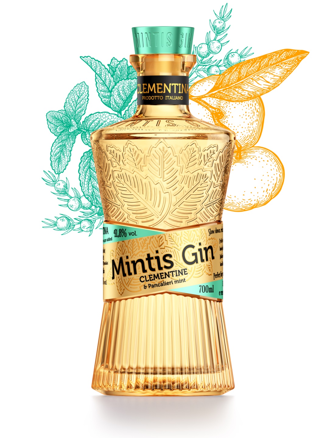 Mintis Clementina 41,8% 0,7l (holá láhev)