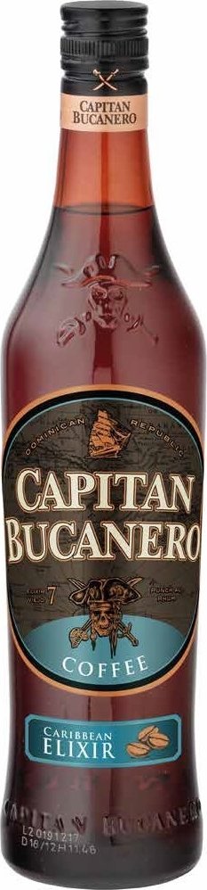 Capitan Bucanero Coffee 34% 0,7l (holá láhev)