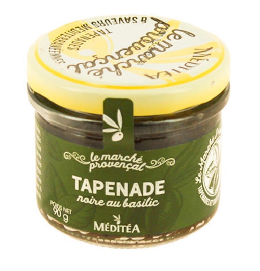 Meditea Tapenáda z černých oliv s bazalkou, sklo 90g