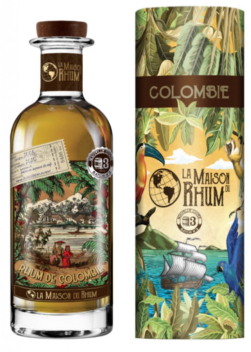 La Maison Du Rhum Columbia 2008, Batch No.3, 46%, 0,7l (tuba)