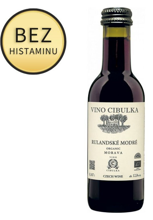 Vino Cibulka Rulandské modré, 2021, výběr z hroznů, suché, Cibulka, 0,187l