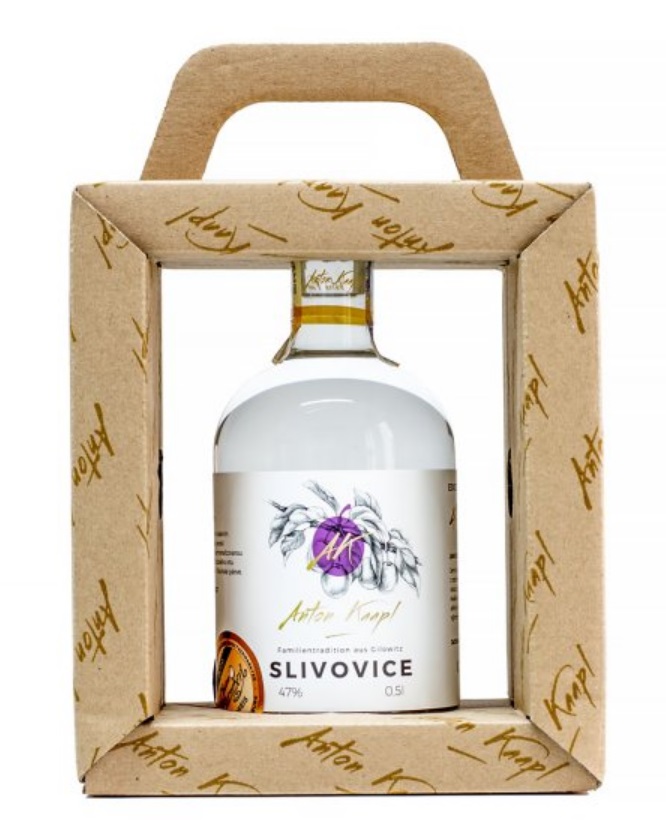 Anton Kaapl - Dárkové balení rámeček, Slivovice, 47%, 0,5l