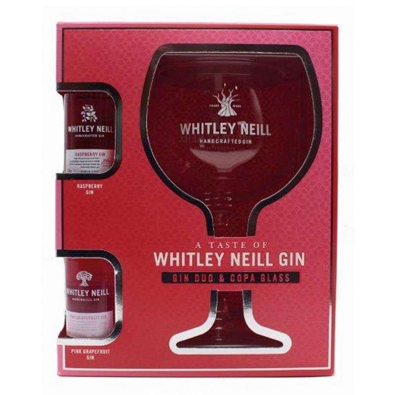 Whitley Neill + sklenice, 43%, 2x0,05l