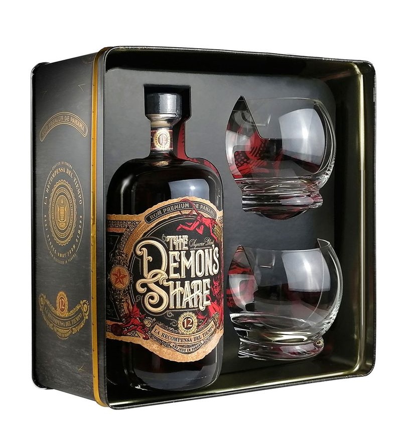 Demon's Share 12 Y.O. Gift Box 41,0% 0,7 l