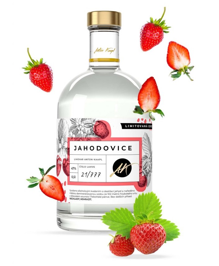 Anton Kaapl jahodovice 47% 0,5 l (holá láhev)