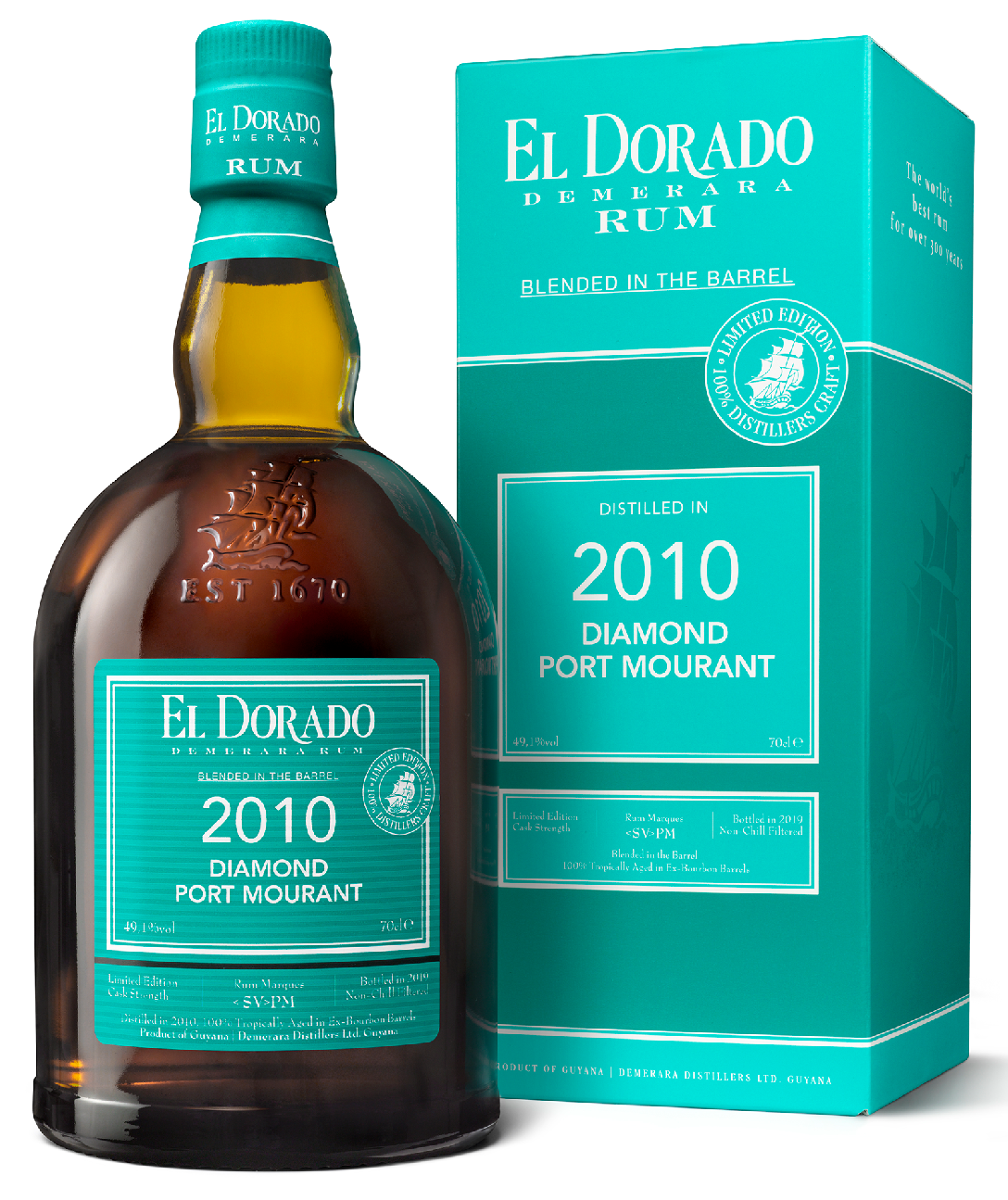 El Dorado Diamond Port Mourant 2010 49,1% 0,7l (karton)