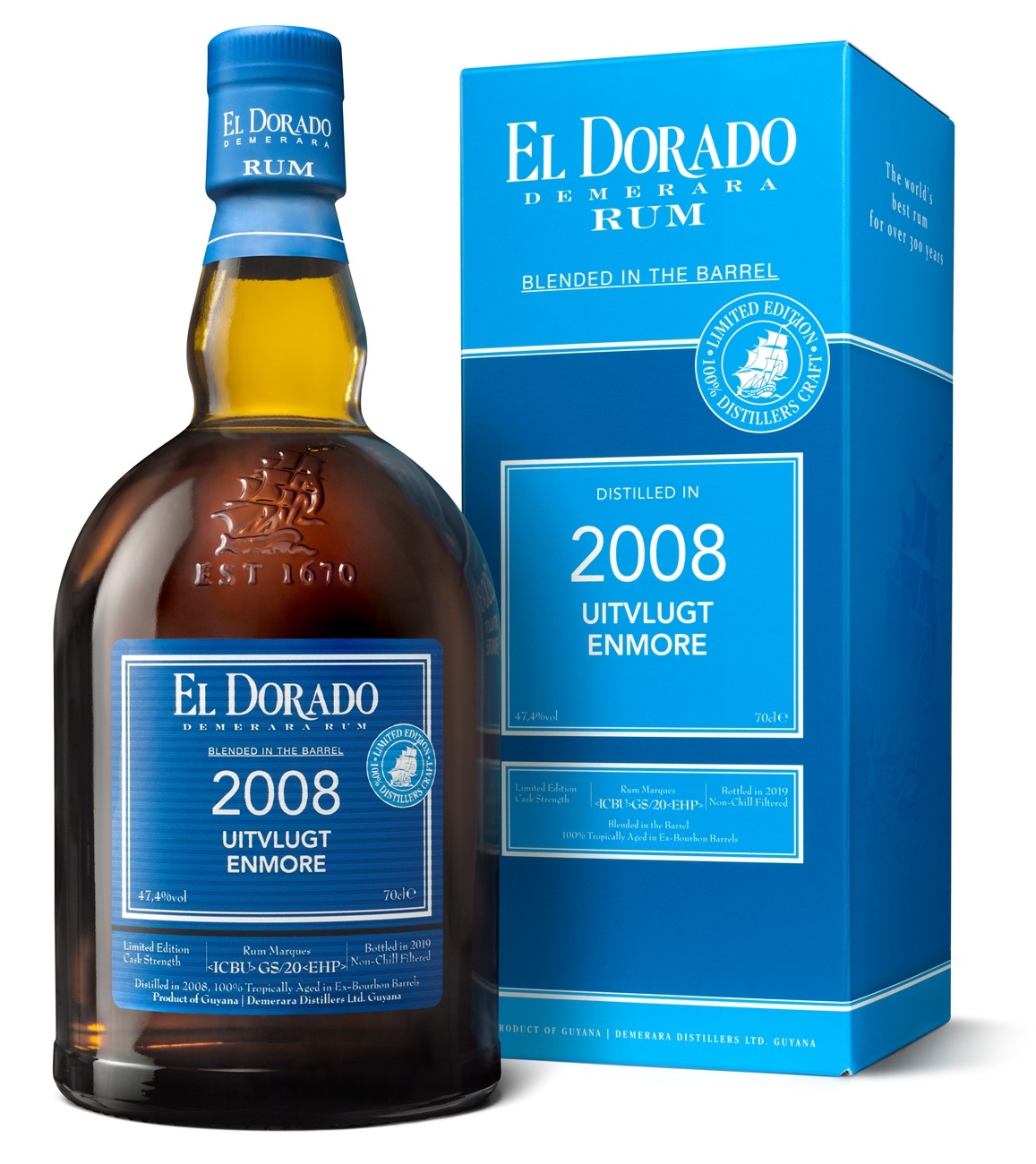 El Dorado Uitvlugt Enmore 2008 47,4% 0,7l (karton)