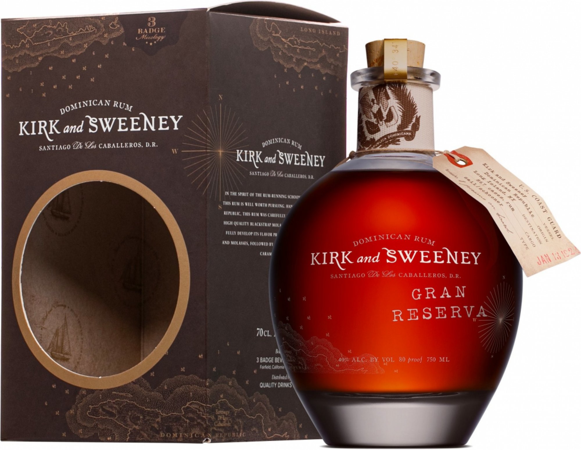 KIRK and SWEENEY Gran reserva 0,7l 40%