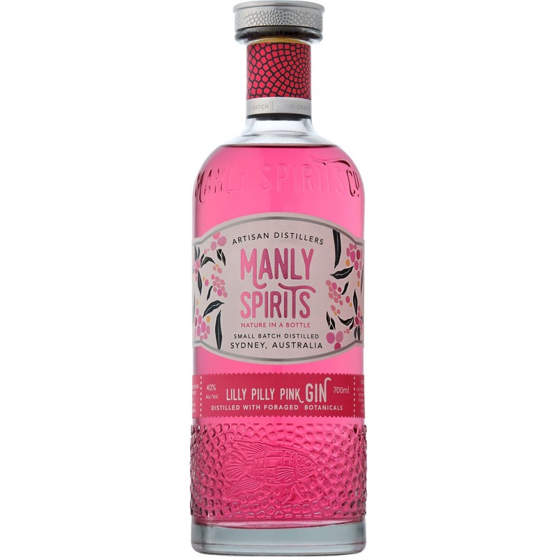 Manly Lilly Pilly PINK gin, 40%, 0,7l