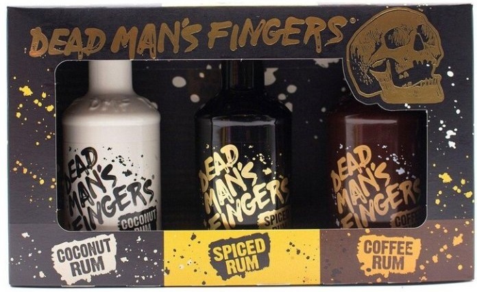 Dead Man's Fingers Taster Pack Spiced, Coconut a Coffee Rum 3×0,05l 37,5% GB