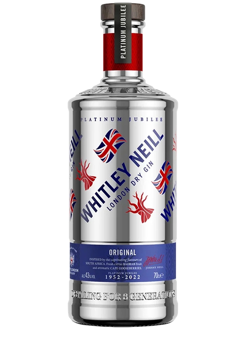 Whitley Neill Platinum Jubilee London Dry Gin, 43%, 0,7l