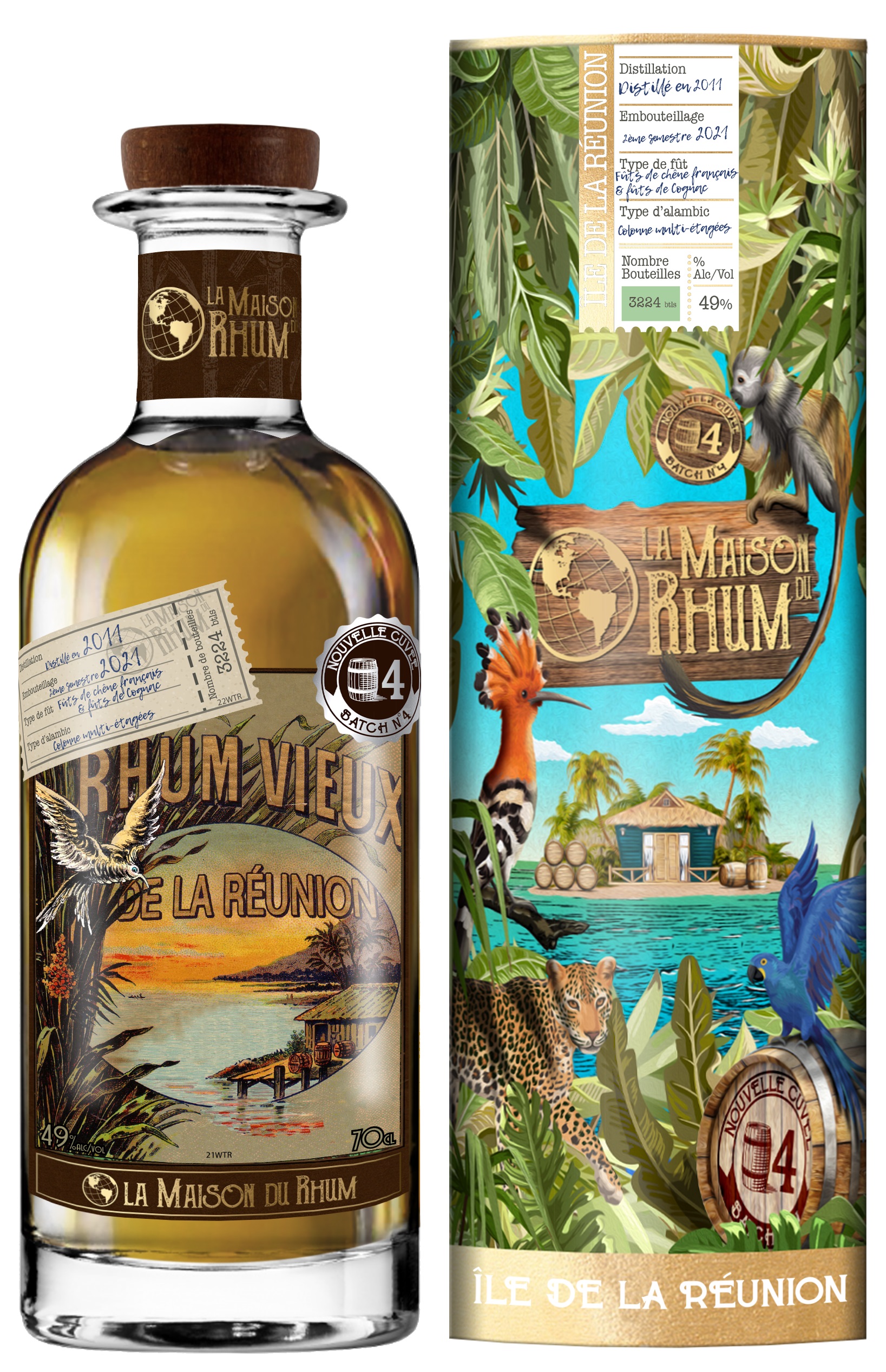 La Maison du Rhum Réunion 2011 49% 0,7l (tuba)