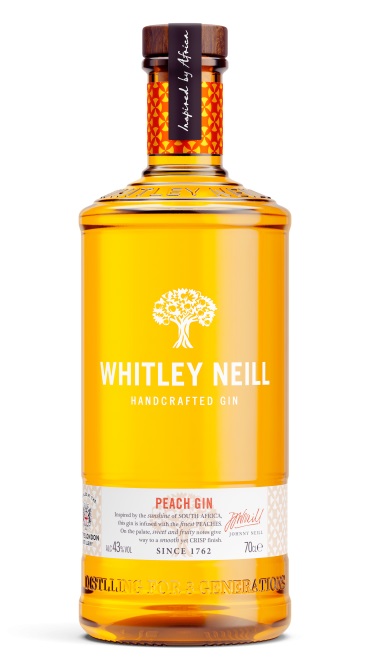 Whitley Neill peach gin 43% 0,7 l (holá láhev)