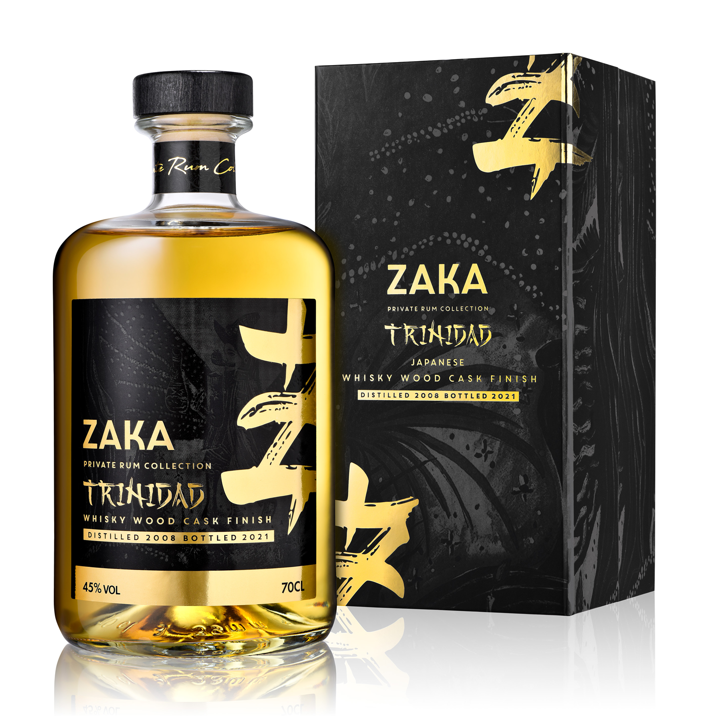 RUM ZAKA trinidad cask 45% 0,7l (holá láhev)