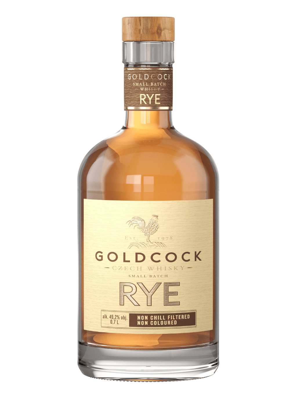 GoldCock Rye whisky (žitná) 49,2% 0,7L (holá láhev)