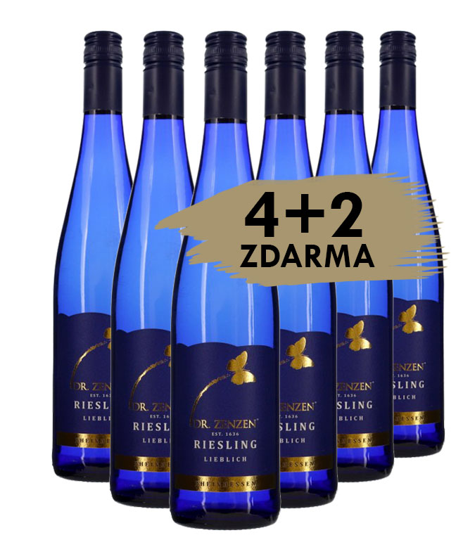 4+2 zdarma - Dr.Zenzen - Riesling Lieblich Rheinhessen 2023, 6x0,75l