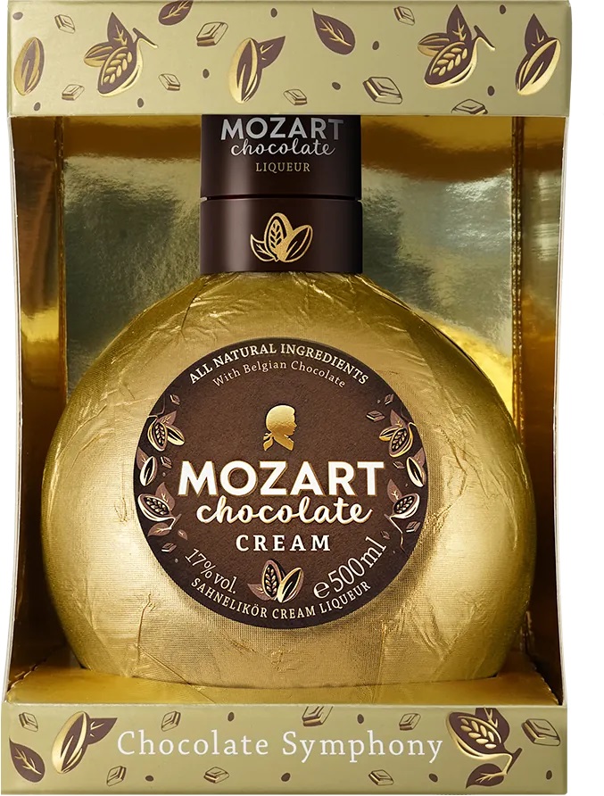 Mozart Chocolate Gold Cream, Gift box, 17%, 0,5l