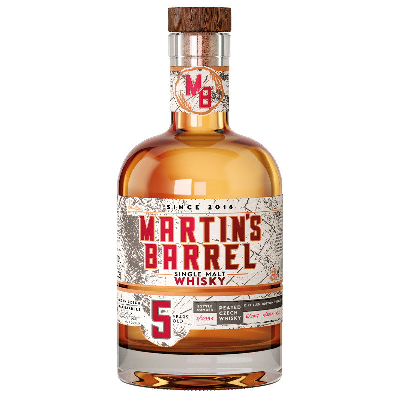 Martin's Barrel 5y 0,7l 43,3% L.E. / Rok lahvování 2022