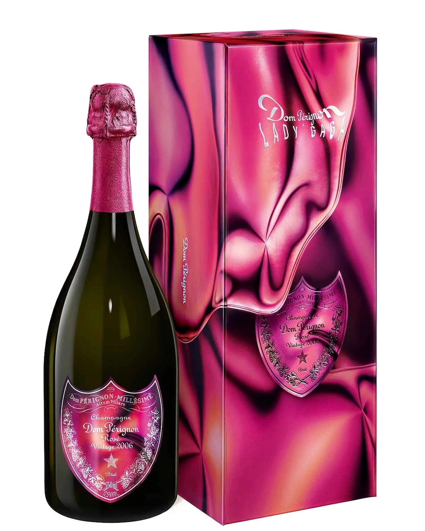 Dom Pérignon ROSÉ 2006, Lady Gaga v dárkové krabičce 0,75l