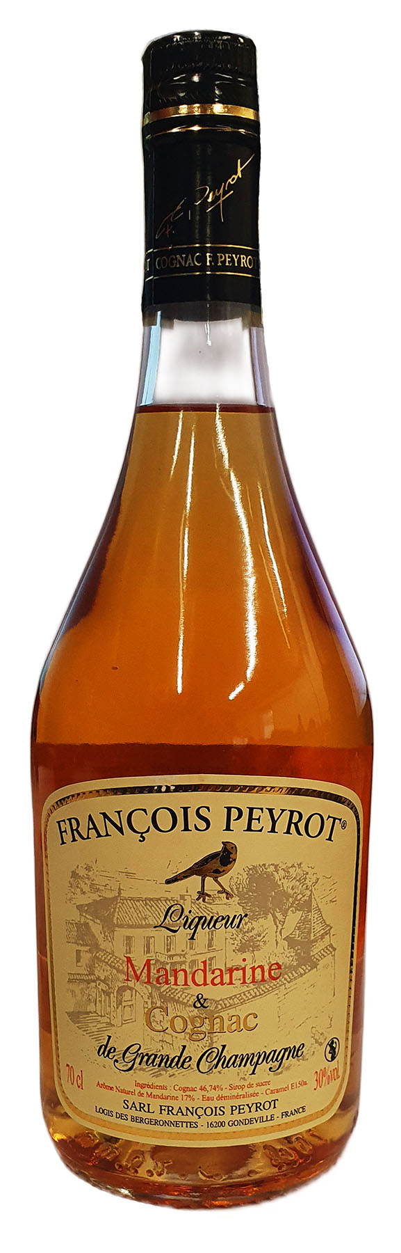 Francois Peyrot Mandarine au Cognac (mandarinkový likér), 30%, 0,7l