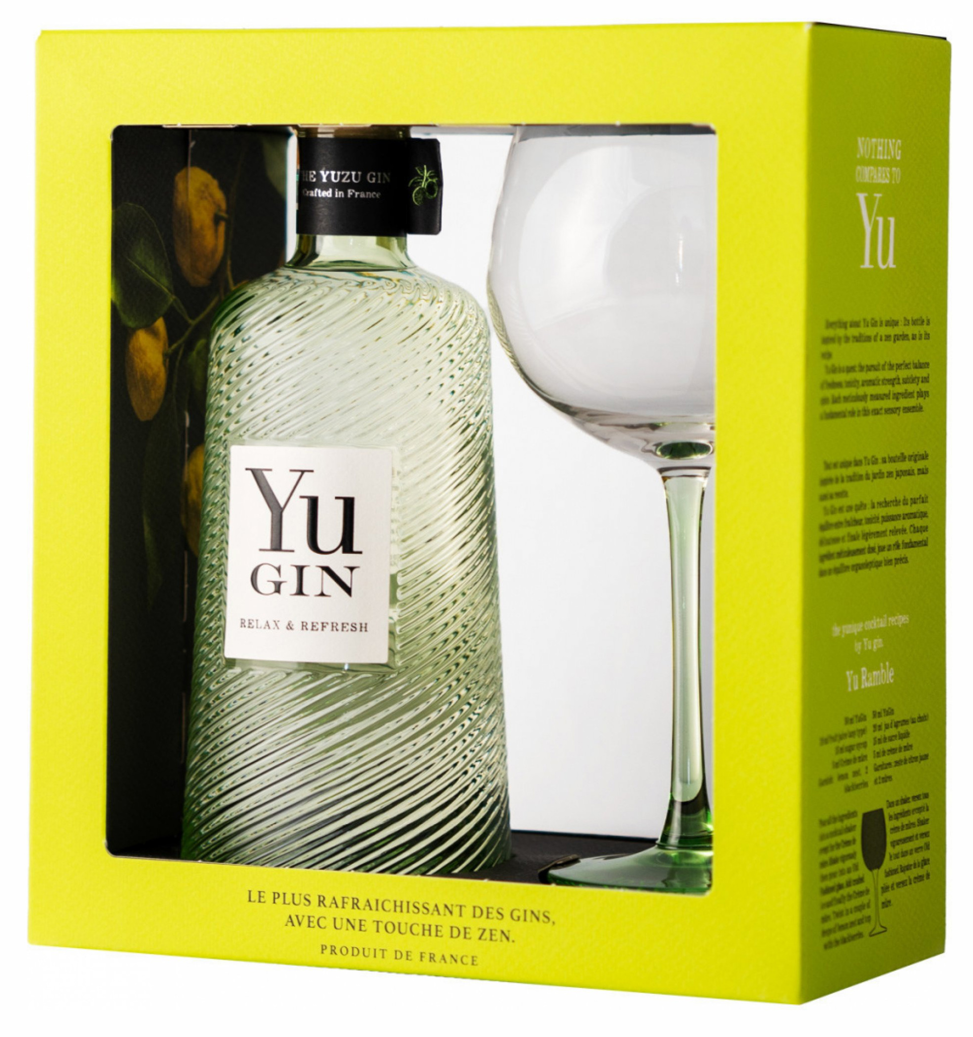 YU Gin 43% 0,7 l (dárkové balení 1 sklenice)