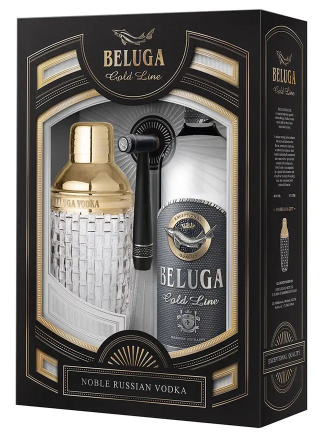 Beluga Gold Line + shaker 0,7 l (dárkové balení)