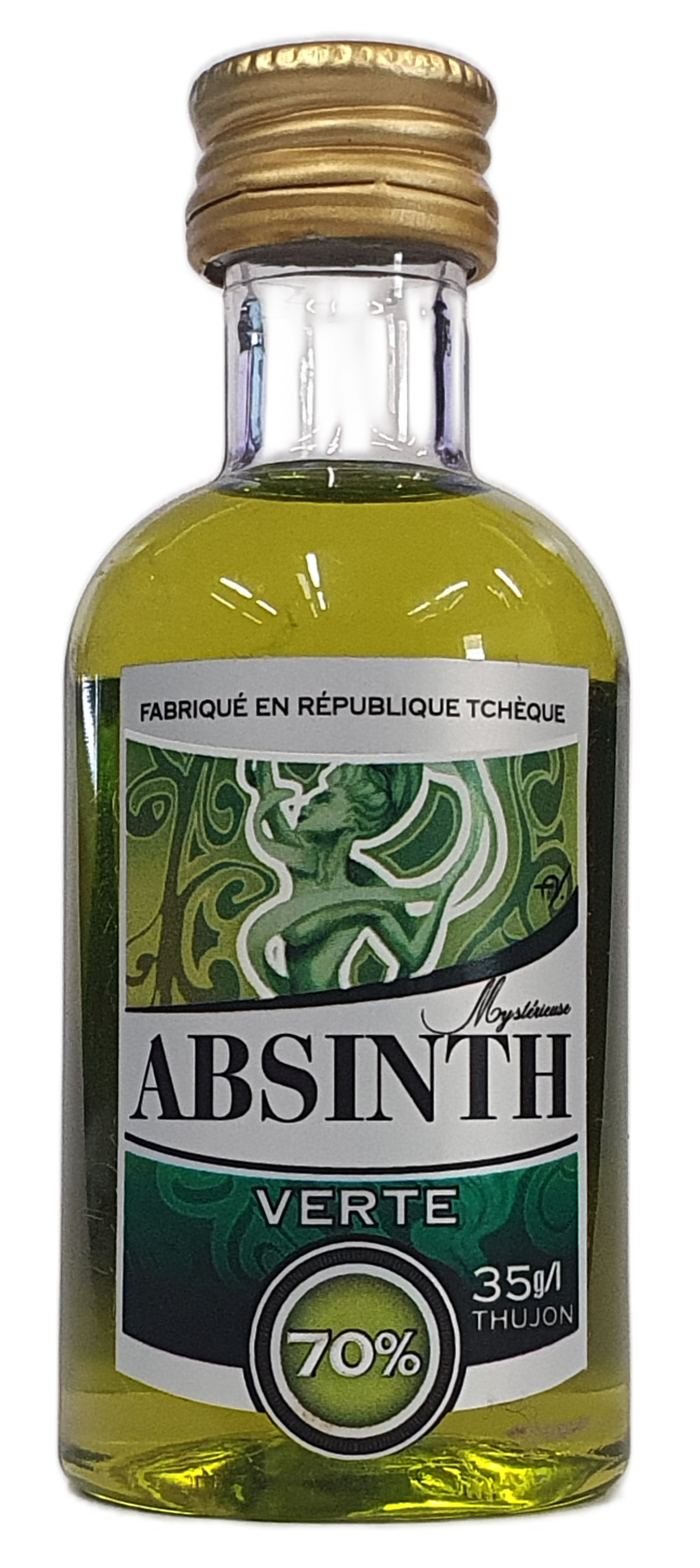 Pálenice Zubří - Absinth, 70%, 0,05l