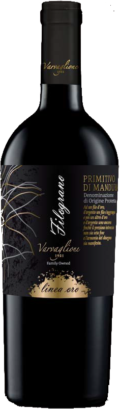 FILOGRANO Primitivo di Manduria PAPALE ORO 2019 - Varvaglione, 0,75l