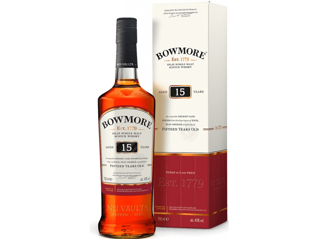 Bowmore 15y 0,7l 43%