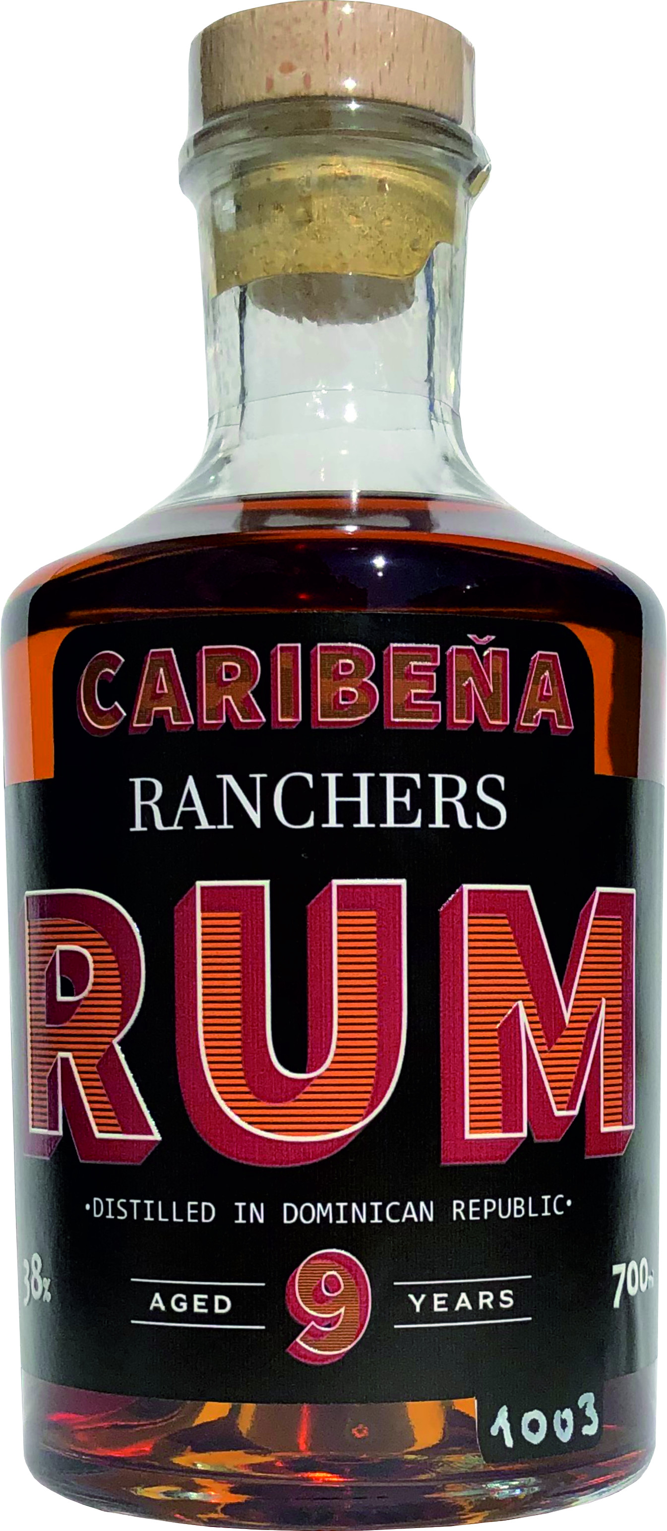 Caribeňa Ranchers rum 9 yo, 38%, 0,7 l