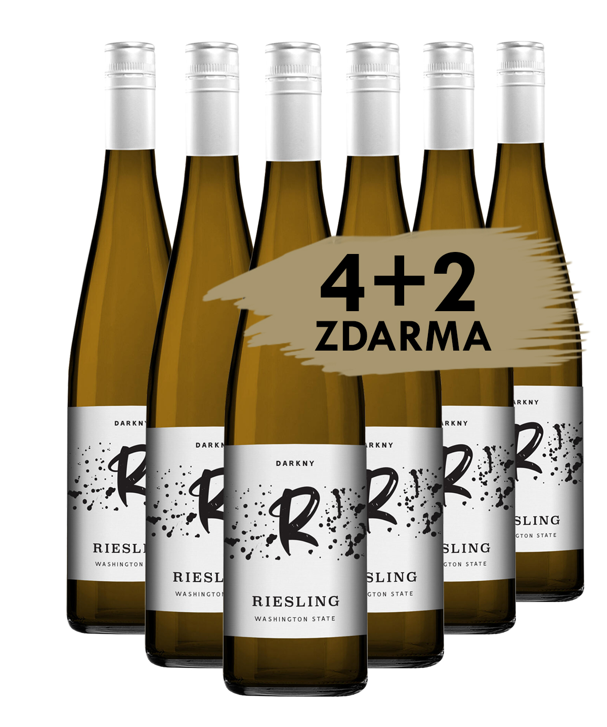 Darkny - Riesling Washington State 2021, 4+2 zdarma