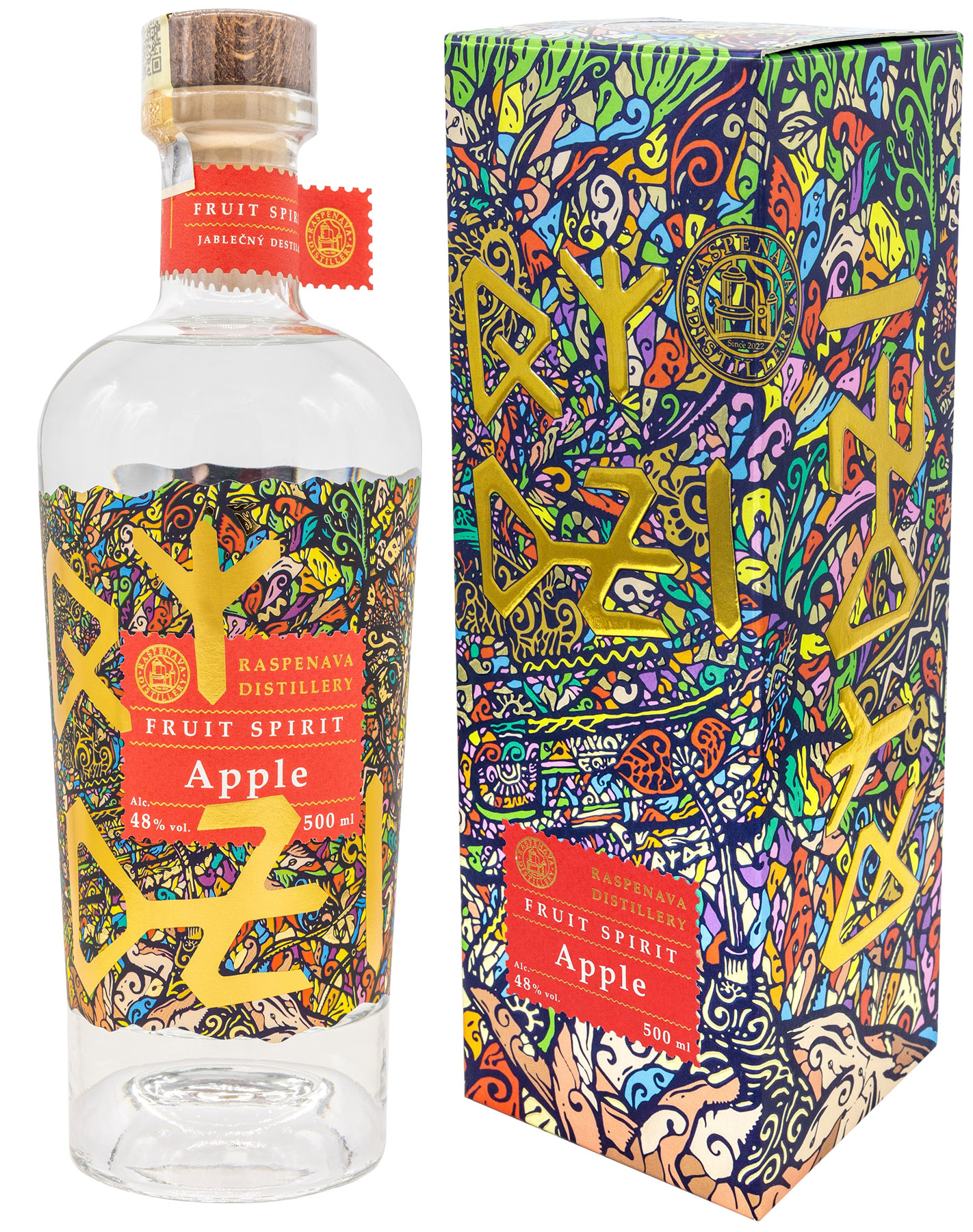 Fruit Spirit Apple 0,5l 48% (holá láhev)