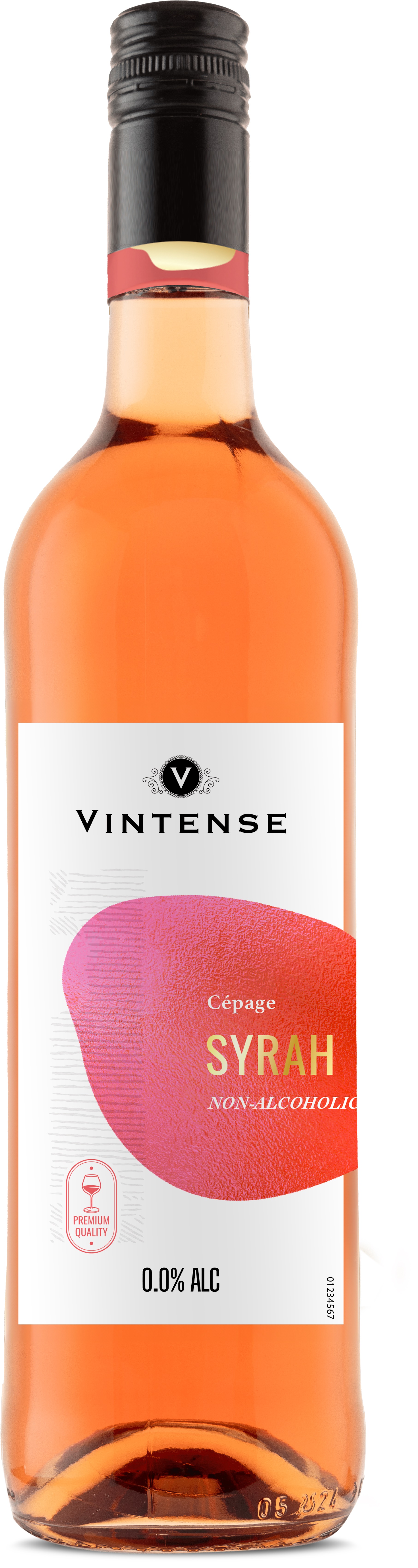 Vintense Odrůdové nealkoholické rosé Syrah 0,75 l