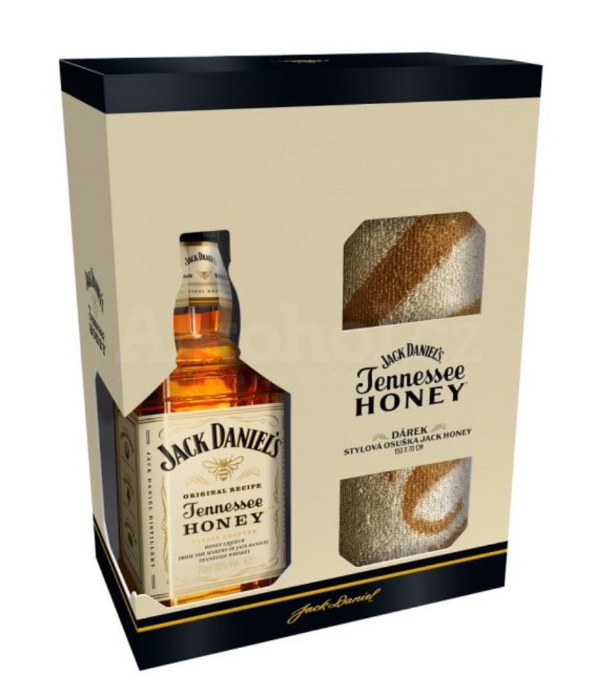 ack Daniel's Honey 35% 0,7 l (dárkové balení ručník)