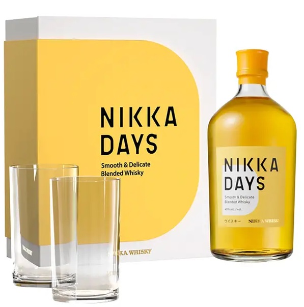 Nikka Days 40% 0,7 l (dárkové balení 2 sklenice)