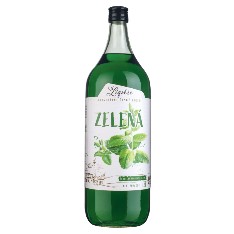 Liqvére Peprmint 20% 2 l (holá láhev)