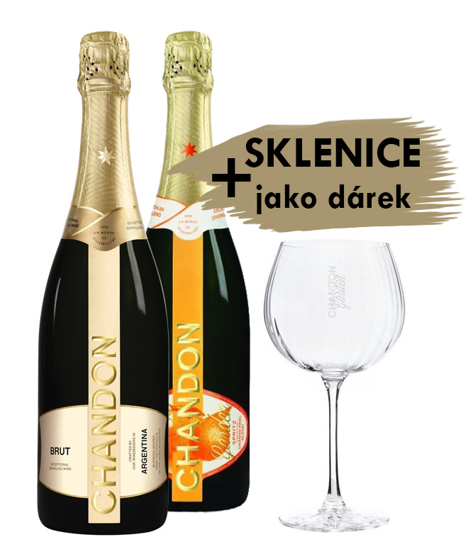 Chandon Argentina Chandon Garden Spritz + Chandon Brut Argentina + sklenice ZDARMA, 2x0,75l