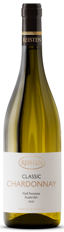 Chardonnay, 2022, CLASSIC, pozdní sběr, suché, Reisten, 0,75l
