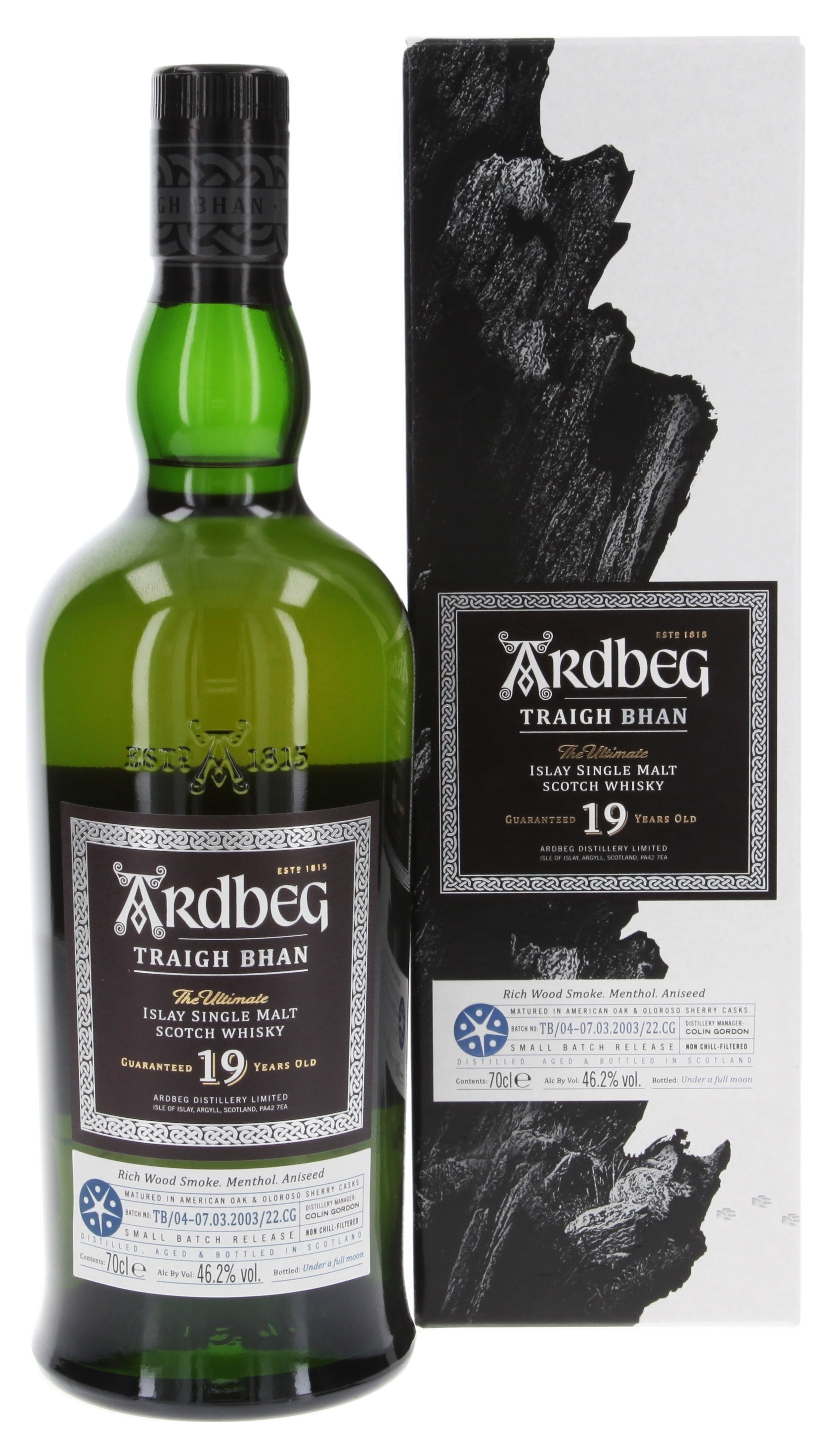 Ardbeg 19 letá Traigh Bhan Batch 4 46,2% 0,7l (dárkové balení kazeta)