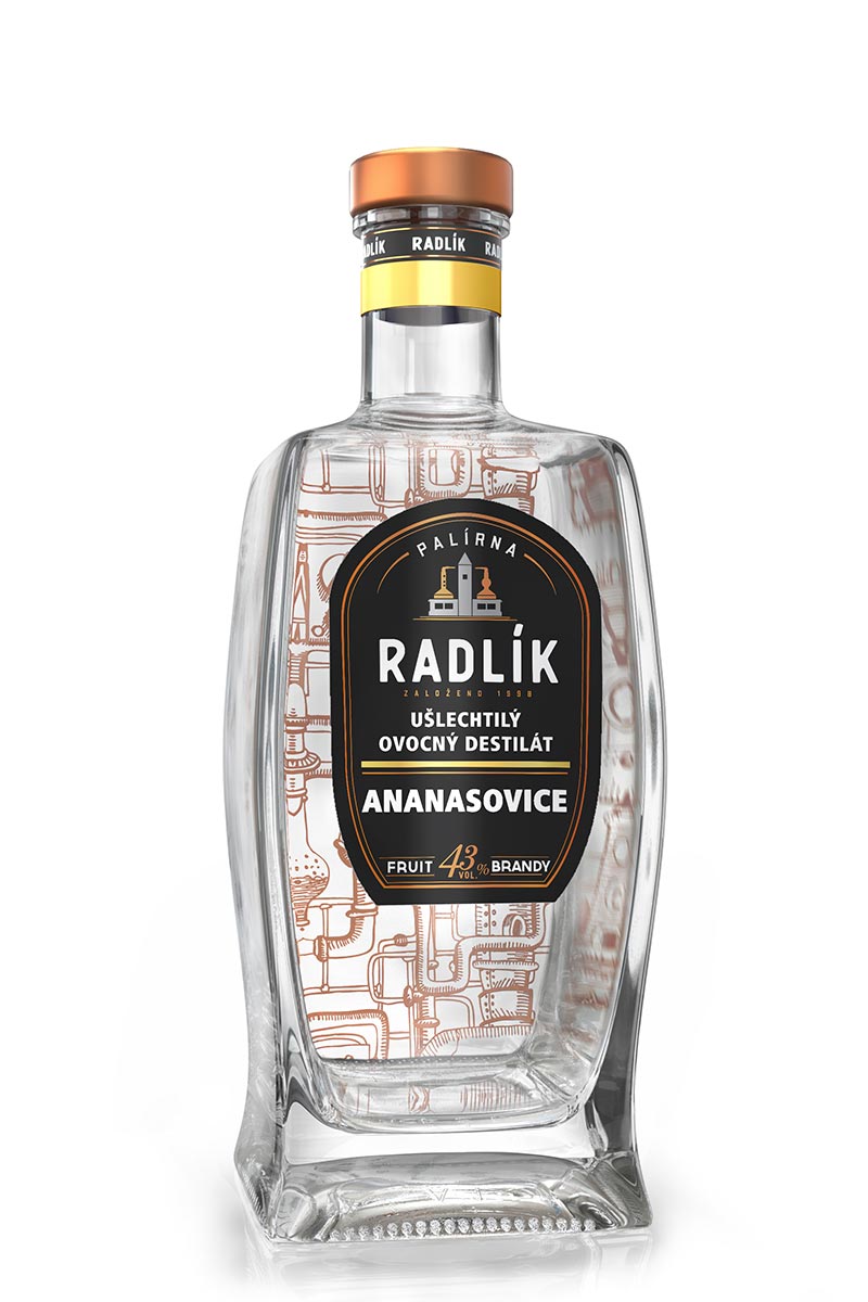 Palírna Radlík Radlík Ananasovice 43% 0,5l